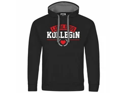 deinshirt Kapuzenpullover Lieblingskollegin Mit Print Motiv Schwarz/Dunkelrot/Rot