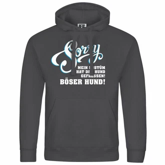 deinshirt Kapuzenpullover Herren Sorry mein Kostüm hat der Hund gefressen