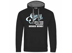 deinshirt Kapuzenpullover Herren Sorry mein Kostüm hat der Hund gefressen Schwarz/Grün/Beige/Hellblau