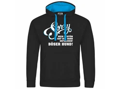 deinshirt Kapuzenpullover Herren Sorry mein Kostüm hat der Hund gefressen Blau/Grün/Türkis