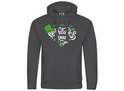 deinshirt Kapuzenpullover St Patricks Day Grafik Grün/Dunkelgrau/Grau/Dunkelgrün