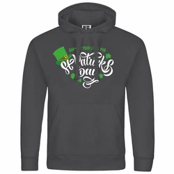 deinshirt Kapuzenpullover St Patricks Day Grafik Grün/Dunkelgrau/Grau/Dunkelgrün