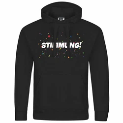 deinshirt Kapuzenpullover Herren STIMMUNG Mit Print Motiv Silber/Braun/Schwarz