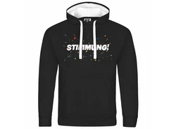 deinshirt Kapuzenpullover Herren STIMMUNG Mit Print Motiv Silber/Braun/Gelb/Schwarz