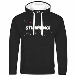 deinshirt Kapuzenpullover Herren STIMMUNG Mit Print Motiv Silber/Braun/Gelb/Schwarz