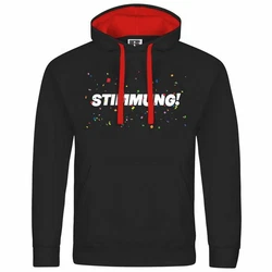 deinshirt Kapuzenpullover Herren STIMMUNG Mit Print Motiv Braun/Silber/Rot/Schwarz/Dunkelrot