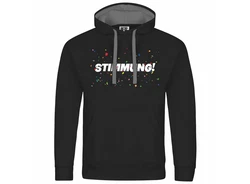 deinshirt Kapuzenpullover Herren STIMMUNG Mit Print Motiv Silber/Braun