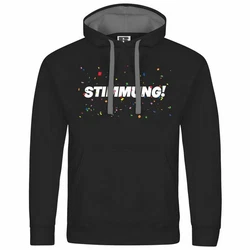 deinshirt Kapuzenpullover Herren STIMMUNG Mit Print Motiv Silber/Braun