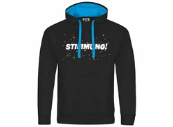 deinshirt Kapuzenpullover Herren STIMMUNG Mit Print Motiv Silber/Braun/Schwarz