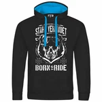 deinshirt Kapuzenpullover Herren Blau/Beige