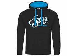 deinshirt Kapuzenpullover Herren Sorry dein Fehler Hellblau/Blau/Schwarz
