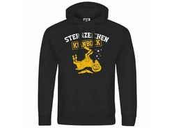 deinshirt Kapuzenpullover Sternzeichen KEIN BOCK Dunkelblau/Dunkelrot/Schwarz/Gelb/Gold