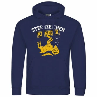 deinshirt Kapuzenpullover Sternzeichen KEIN BOCK Dunkelblau/Blau/Hellblau