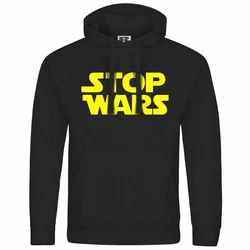 deinshirt Kapuzenpullover Stop Wars Mit Print Motiv Gelb/Grün