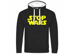 deinshirt Kapuzenpullover Stop Wars Mit Print Motiv Gelb/Grün/Rot/Schwarz