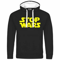 deinshirt Kapuzenpullover Stop Wars Mit Print Motiv Gelb/Grün/Rot/Schwarz