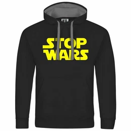 Kapuzenpullover Herren Kapuzenpullover Stop Wars Mit Print Motiv, Grafik