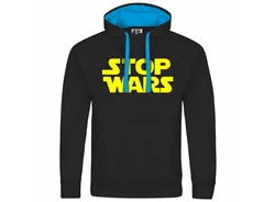 deinshirt Kapuzenpullover Stop Wars Mit Print Motiv Blau/Gelb/Grün/Hellblau/Rot