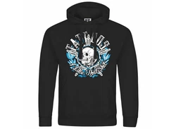 deinshirt Kapuzenpullover Herren Tattoos i like that shit Blau/Weiß/Schwarz