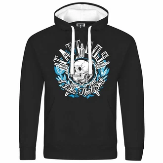 deinshirt Kapuzenpullover Herren Tattoos i like that shit Schwarz/Weiß/Hellblau/Creme