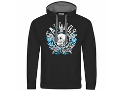 deinshirt Kapuzenpullover Herren Tattoos i like that shit Weiß/Schwarz/Beige