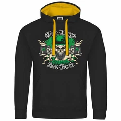 deinshirt Kapuzenpullover The Boys are back Grün/Schwarz/Dunkelgrün/Neonfarben