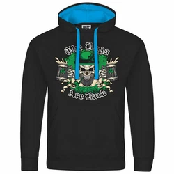 deinshirt Kapuzenpullover The Boys are back Blau/Grün/Schwarz