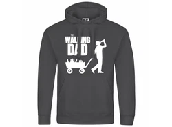 deinshirt Kapuzenpullover The Walking Dad Grau/Dunkelgrau/Schwarz