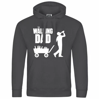 deinshirt Kapuzenpullover The Walking Dad Grau/Dunkelgrau/Schwarz