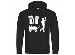 deinshirt Kapuzenpullover The Walking Dad Schwarz/Grau/Rot