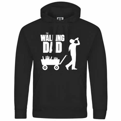 deinshirt Kapuzenpullover The Walking Dad Schwarz/Grau/Rot