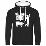 deinshirt Kapuzenpullover The Walking Dad Schwarz/Weiß/Grau/Rot