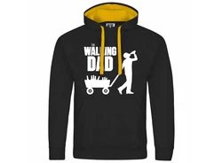 deinshirt Kapuzenpullover The Walking Dad Gold/Gelb/Schwarz/Grau