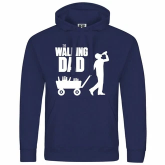 deinshirt Kapuzenpullover The Walking Dad Blau/Dunkelblau