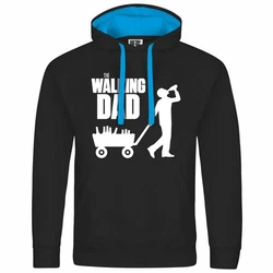 deinshirt Kapuzenpullover The Walking Dad Blau