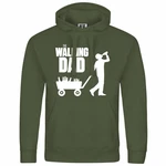 deinshirt Kapuzenpullover The Walking Dad Dunkelgrün/Neonfarben deinshirt Kapuzenpullover The Walking Dad Dunkelgrün/Neonfarben
