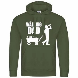 deinshirt Kapuzenpullover The Walking Dad Dunkelgrün/Neonfarben