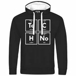 deinshirt Kapuzenpullover Herren Techno Mit Print Motiv Schwarz/Gelb/Weiß