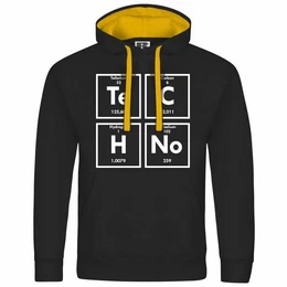 Kapuzenpullover Herren Kapuzenpullover Techno Mit Print Motiv, Grafik