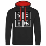 deinshirt Kapuzenpullover Herren Techno Mit Print Motiv Schwarz/Gelb/Rot