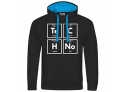 deinshirt Kapuzenpullover Herren Techno Mit Print Motiv Gelb/Schwarz/Hellblau/Blau/Lila