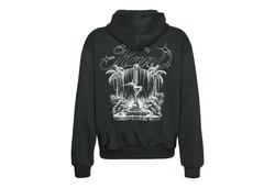 Karl Kani Kapuzenpullover Icy Dancer Back Dunkelgrün/Grün