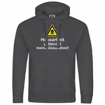 deinshirt Kapuzenpullover Hausarbeit gefhrdet meine Gesundheit Mit Print Motiv Dunkelgrau/Grau deinshirt Kapuzenpullover Hausarbeit gefhrdet meine Gesundheit Mit Print Motiv Dunkelgrau/Grau