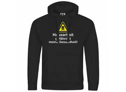 deinshirt Kapuzenpullover Hausarbeit gefhrdet meine Gesundheit Mit Print Motiv Schwarz/Grau/Braun/Gelb