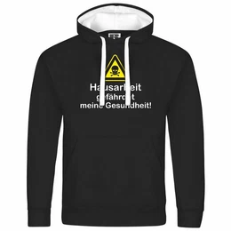 Kapuzenpullover Herren Kapuzenpullover Hausarbeit gefhrdet meine Gesundheit Mit Print Motiv, Grafik