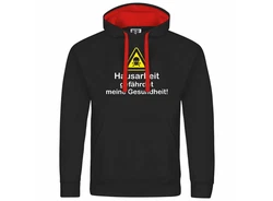 deinshirt Kapuzenpullover Hausarbeit gefhrdet meine Gesundheit Mit Print Motiv Schwarz/Braun/Rot/Grau