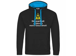 deinshirt Kapuzenpullover Hausarbeit gefhrdet meine Gesundheit Mit Print Motiv Braun/Dunkelblau/Schwarz/Türkis