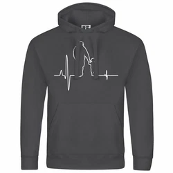 deinshirt Kapuzenpullover Herzschlag Vater und Sohn Mit Print Motiv Dunkelgrau/Hellgrau/Grau/Schwarz