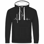 deinshirt Kapuzenpullover Herzschlag Vater und Sohn Mit Print Motiv Schwarz/Dunkelblau deinshirt Kapuzenpullover Herzschlag Vater und Sohn Mit Print Motiv Schwarz/Dunkelblau