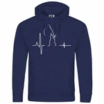 deinshirt Kapuzenpullover Herzschlag Vater und Sohn Mit Print Motiv Dunkelblau/Hellblau/Blau deinshirt Kapuzenpullover Herzschlag Vater und Sohn Mit Print Motiv Dunkelblau/Hellblau/Blau